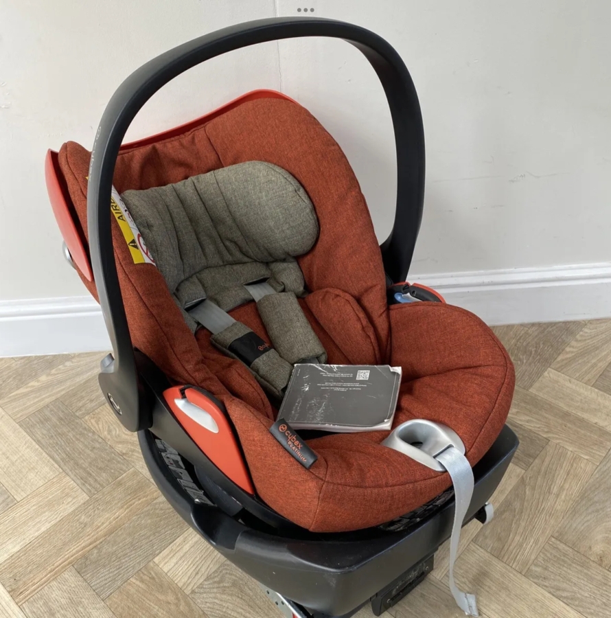 PRELOVED Cybex Aton Cloud Q Lie-Flat Car Seat & Q-Fix Isofix Base - Image 2