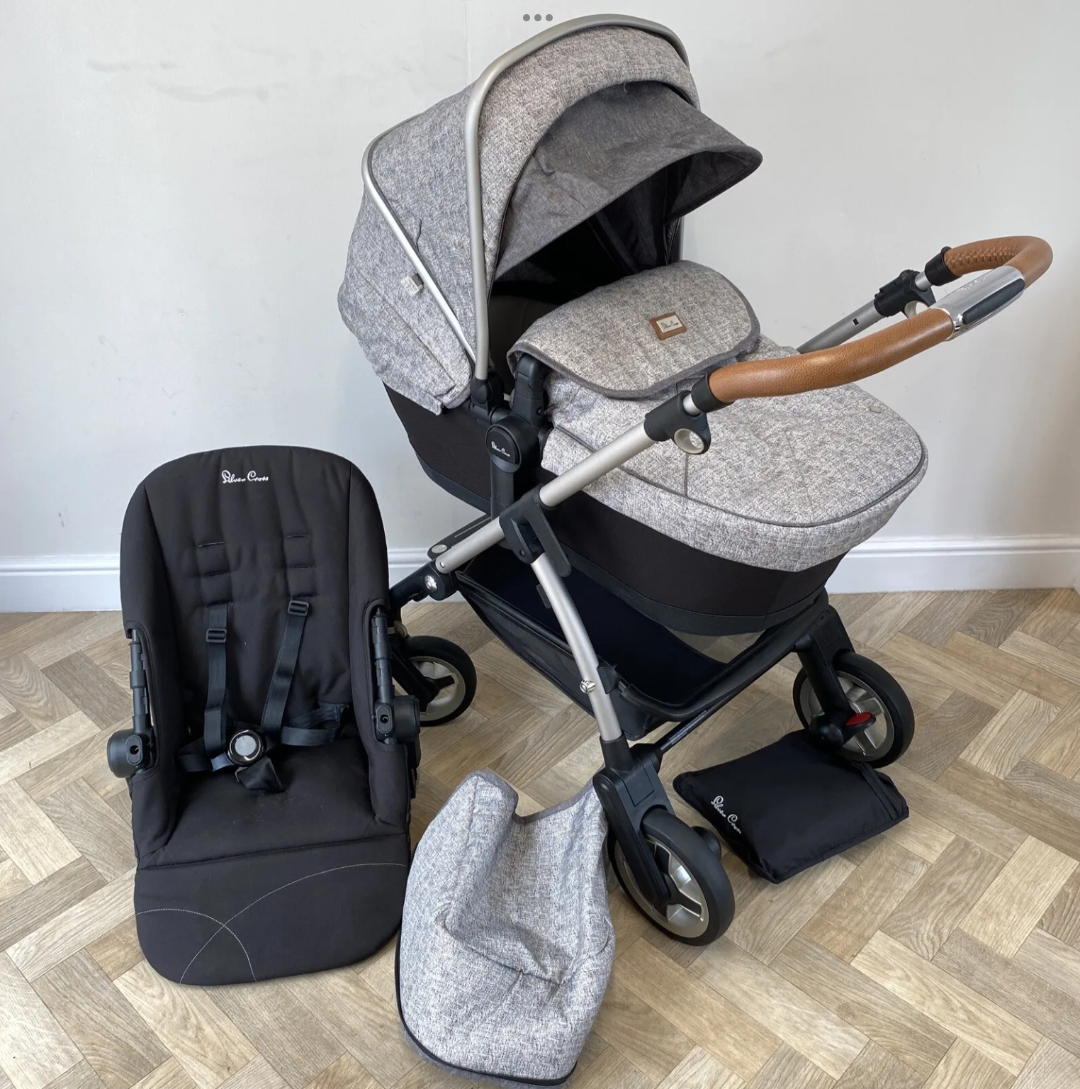 Silver cross shop pioneer brompton grey
