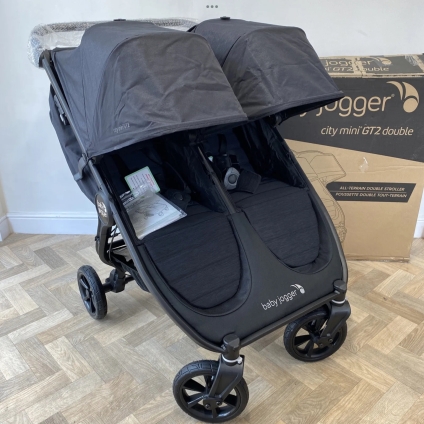 NEW Baby Jogger City Mini GT2 Double Pushchair - Black - RRP£764