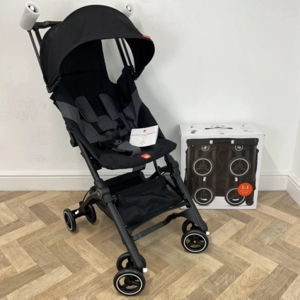 EX DISPLAY GB Pockit Plus All-Terrain Stroller - Velvet Black RRP £240