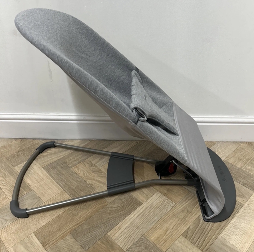 PRELOVED Baby Björn Ergonomic Bouncer Bliss - Light Grey - 3D Jersey RRP£210 - Image 2