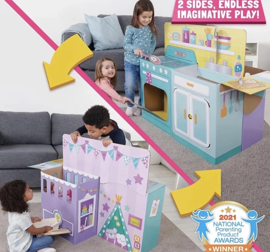 NEW WowWee Pop2Play Nursery / Toddler Kitchen Playset – 2-in-1 Nursery/kids Pretend Role Play - Image 3