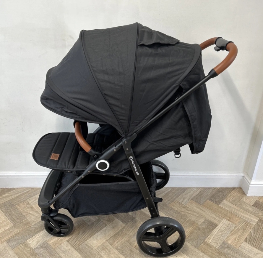 PRELOVED Kinderkraft Grande Plus Stroller Black RRP £180 Birth-22kg 📦 - Image 3