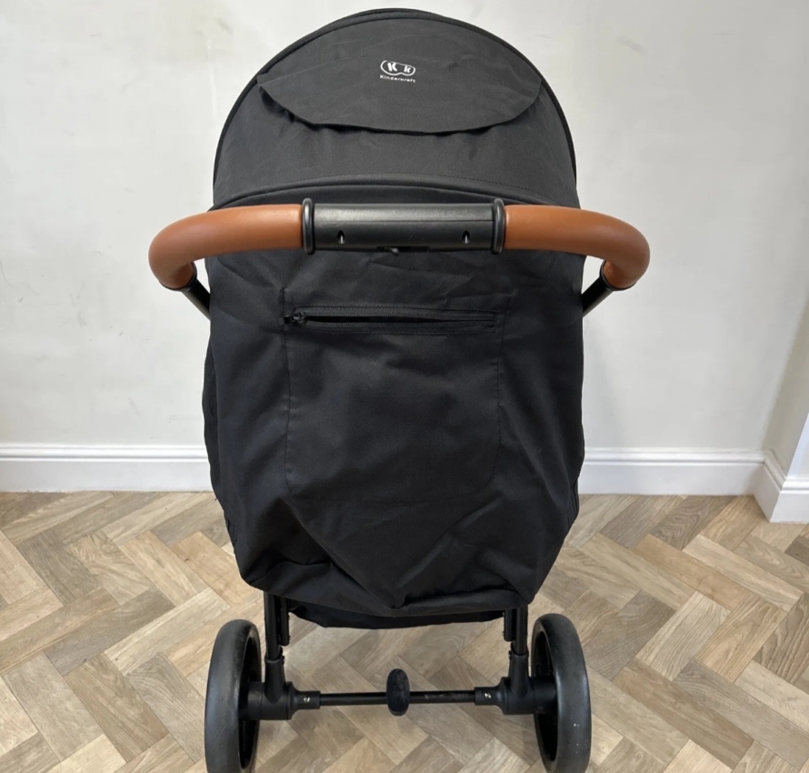 PRELOVED Kinderkraft Grande Plus Stroller Black RRP £180 Birth-22kg 📦 - Image 4
