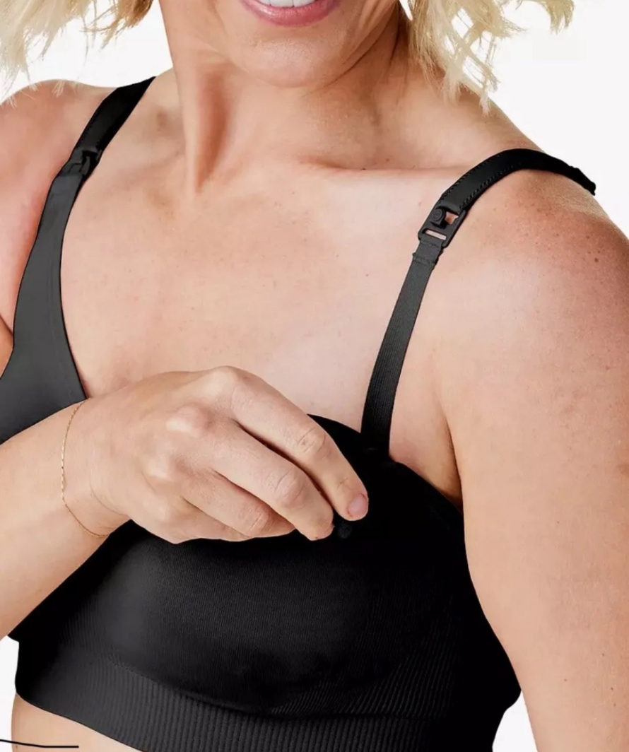 NEW Bravado Body Silk Seamless Nursing Bra, Black RRP£37 XL FULL CUP - Image 3