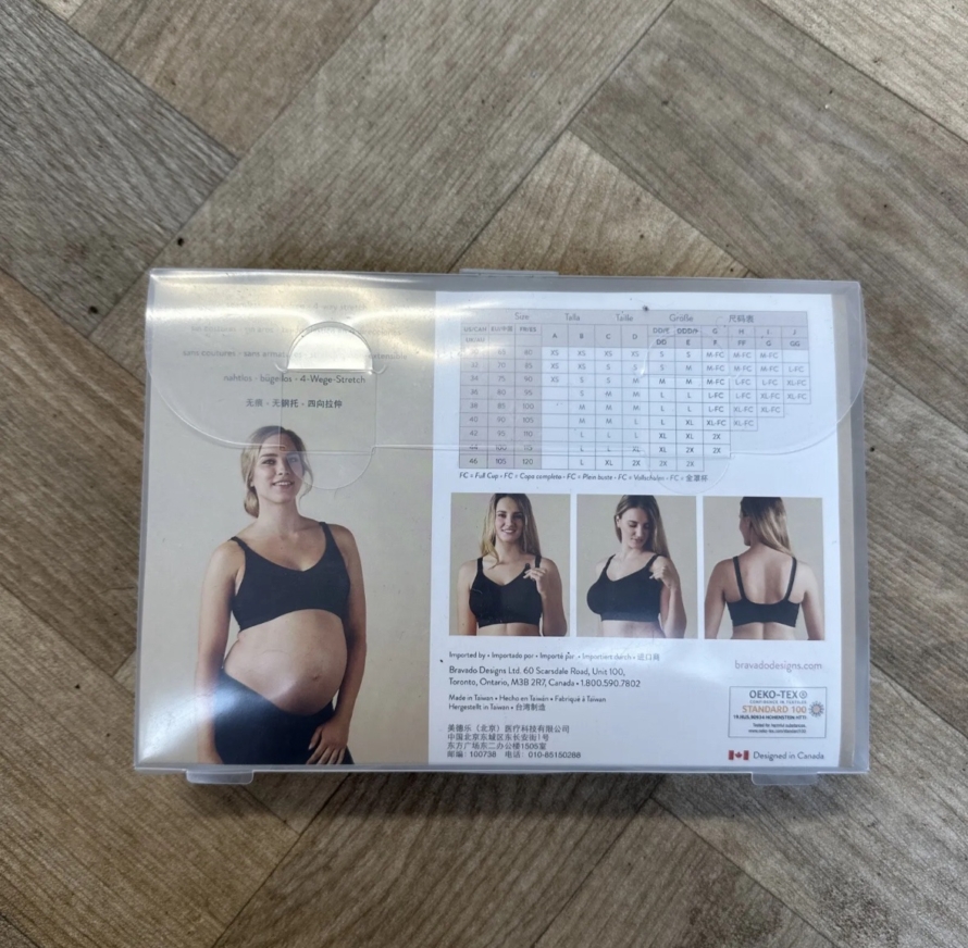 NEW Bravado Body Silk Seamless Nursing Bra, Black RRP£37 XL FULL CUP - Image 6
