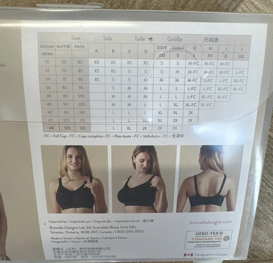 NEW Bravado Body Silk Seamless Nursing Bra, Black RRP£37 XL FULL CUP - Image 7