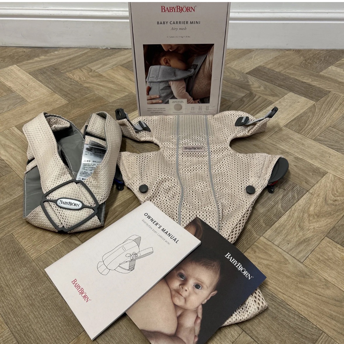 NEW Baby Bjorn Babybjorn Baby Carrier Mini Airy Mesh Pearly Pink RRP 105