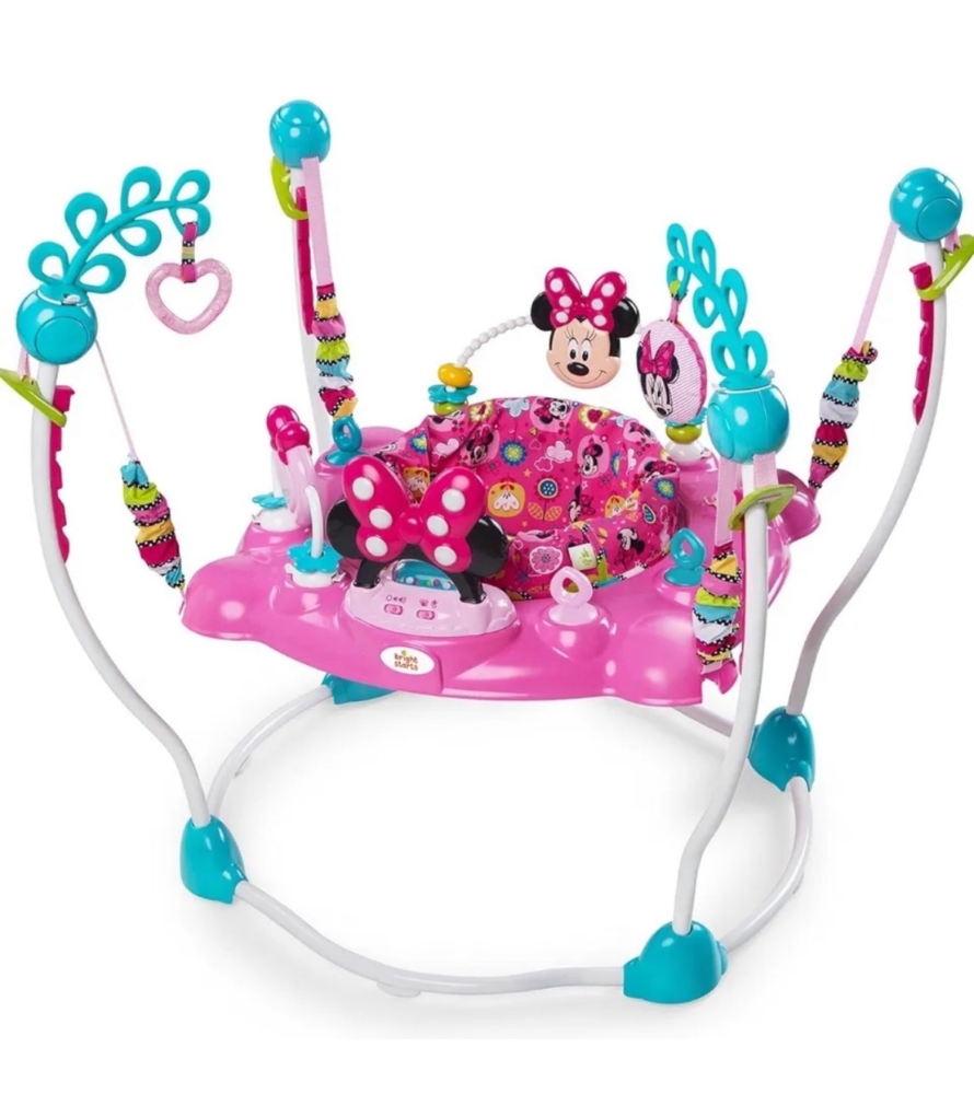 NEW Bright Starts Disney Baby Minnie Mouse Peekaboo Activity Jumper RRP £110
