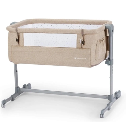 NEW Kinderkraft NESTE UP Bedside Crib Bedside Cot Beige RRP£120