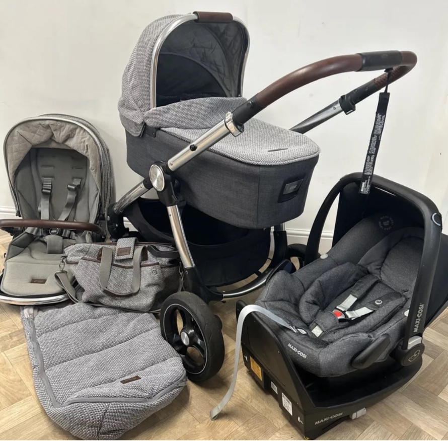 PRELOVED Mamas & Papas Ocarro Pram Travel System Pushchair Carrycot