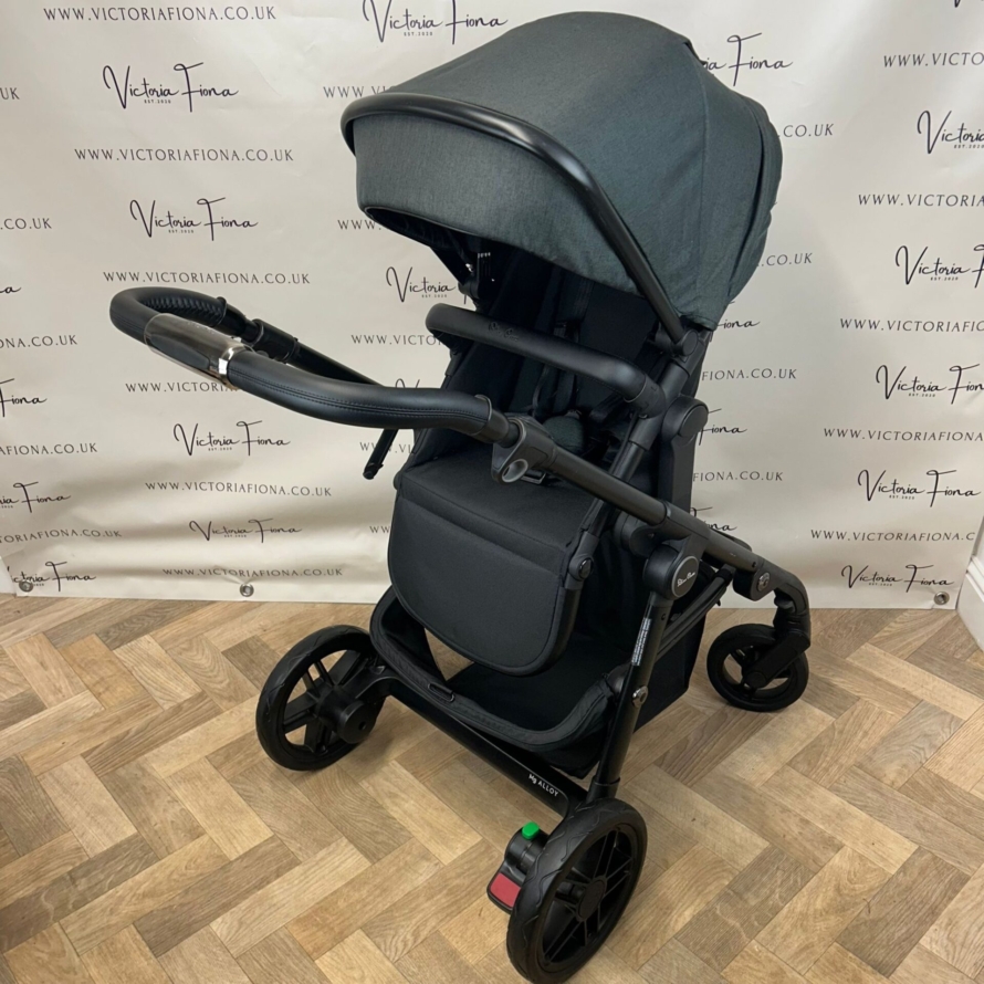 PRELOVED Silver Cross Coast Pushchair & Carrycot - FLINT GREY - Image 7