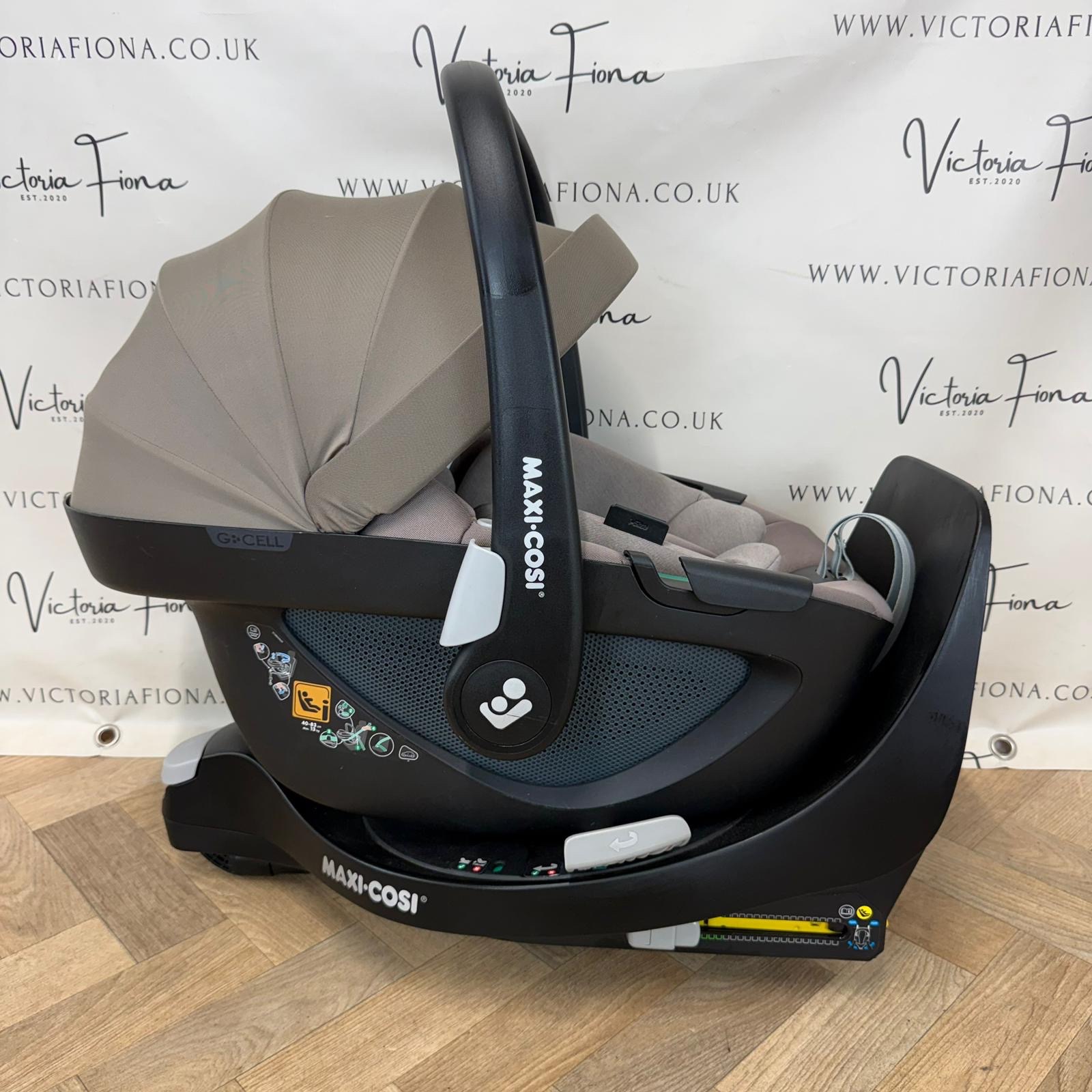 PRELOVED Maxi Cosi Pebble 360 Car Seat and Isofix - Truffle Beige - Image 2