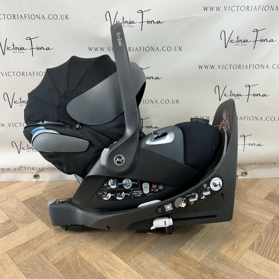 PRELOVED Cybex Cloud Z Lie Flat Rotating Car Seat & Z Isofix Base - Black - Image 2