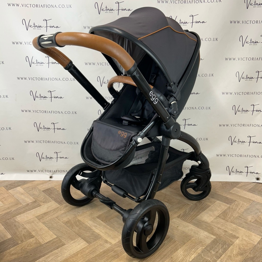 PRELOVED Egg Pushchair Pram Travel System - Espresso Black & Tan 🖤🤎 - Image 6
