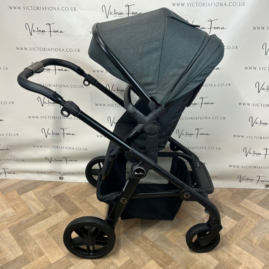 PRELOVED Silver Cross Coast Pushchair & Carrycot - FLINT GREY - Image 10