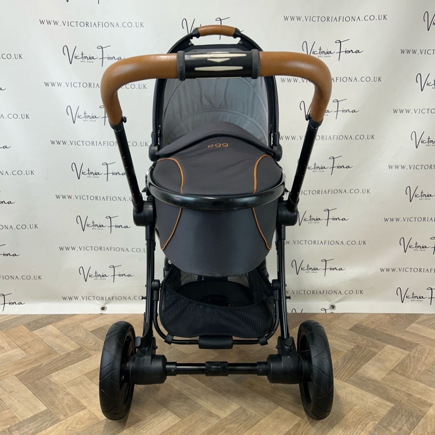 PRELOVED Egg Pushchair Pram Travel System - Espresso Black & Tan 🖤🤎 - Image 2