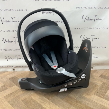 PRELOVED Cybex Cloud Z Lie Flat Rotating Car Seat & Z Isofix Base - Black
