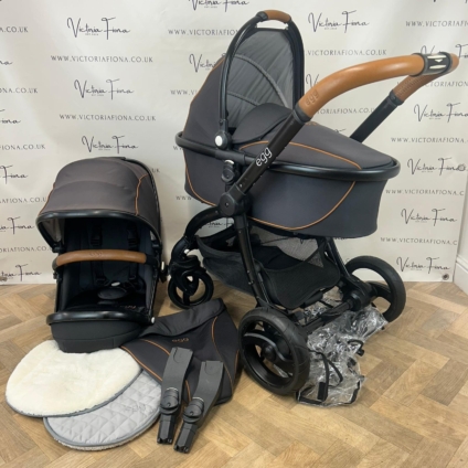 PRELOVED Egg Pushchair Pram Travel System - Espresso Black & Tan 🖤🤎