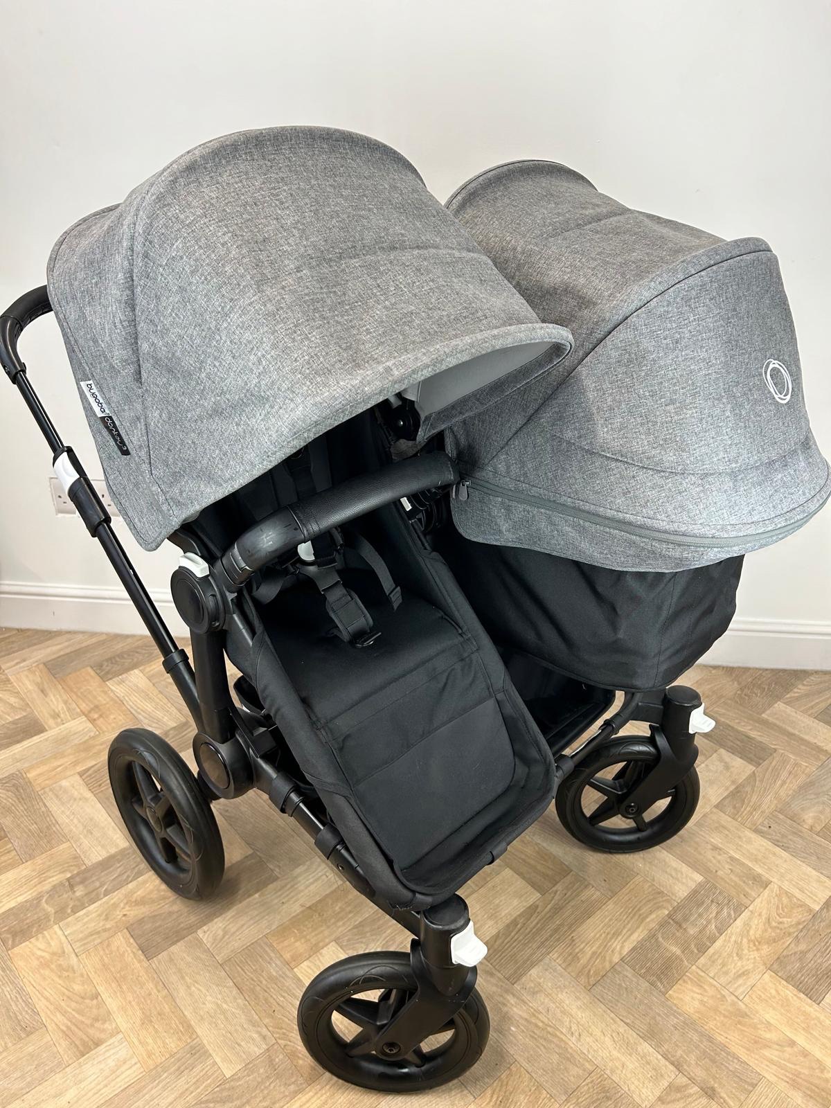 PRELOVED Bugaboo Donkey 3 Grey Melange Black