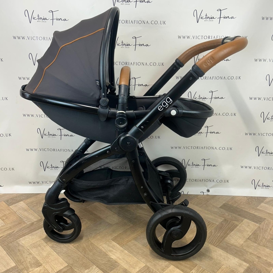 PRELOVED Egg Pushchair Pram Travel System - Espresso Black & Tan 🖤🤎 - Image 7