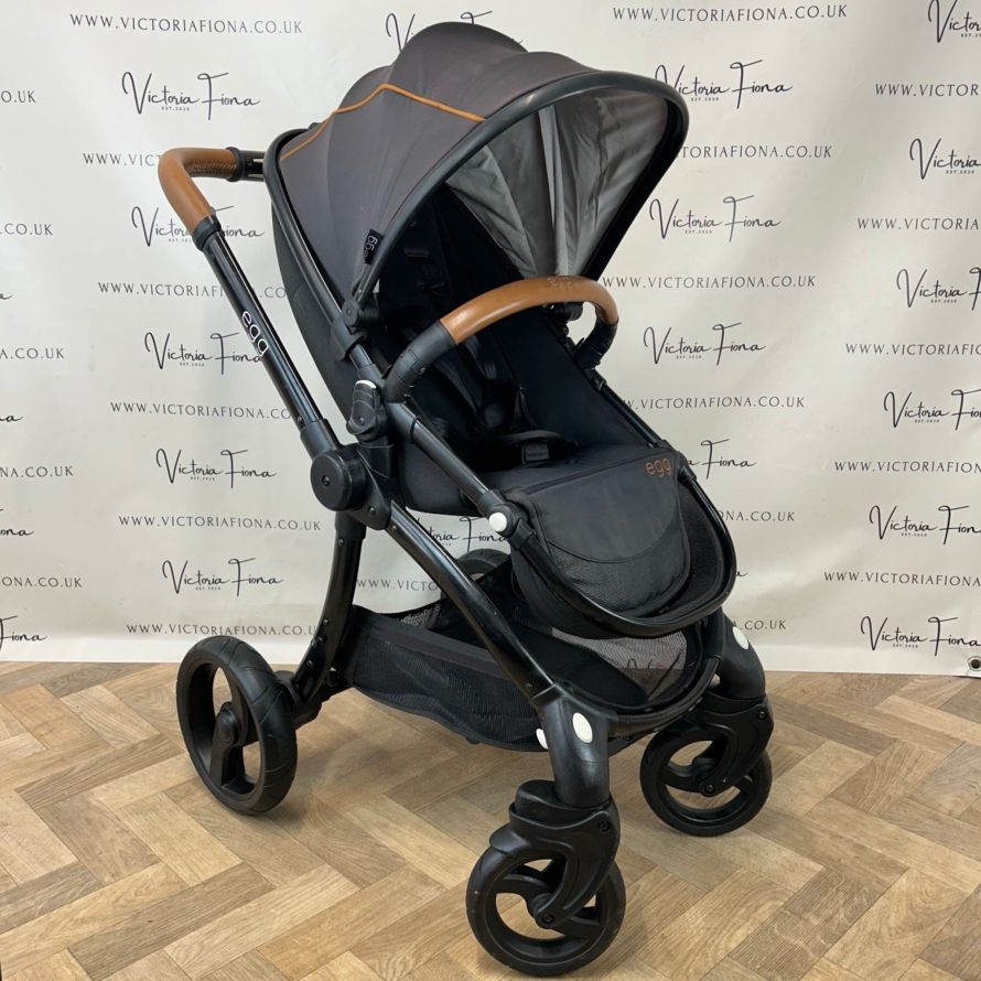PRELOVED Egg Pushchair Pram Travel System - Espresso Black & Tan 🖤🤎 - Image 7
