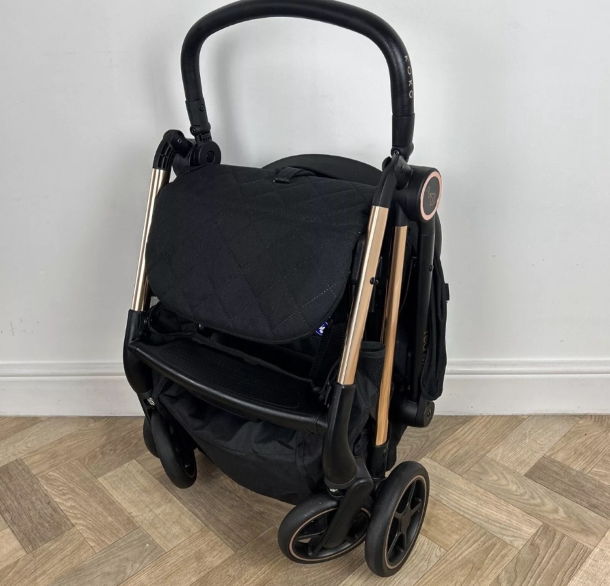 PRELOVED Red Kite Koko Compact Travel Stroller Black & Rose Gold - Image 6