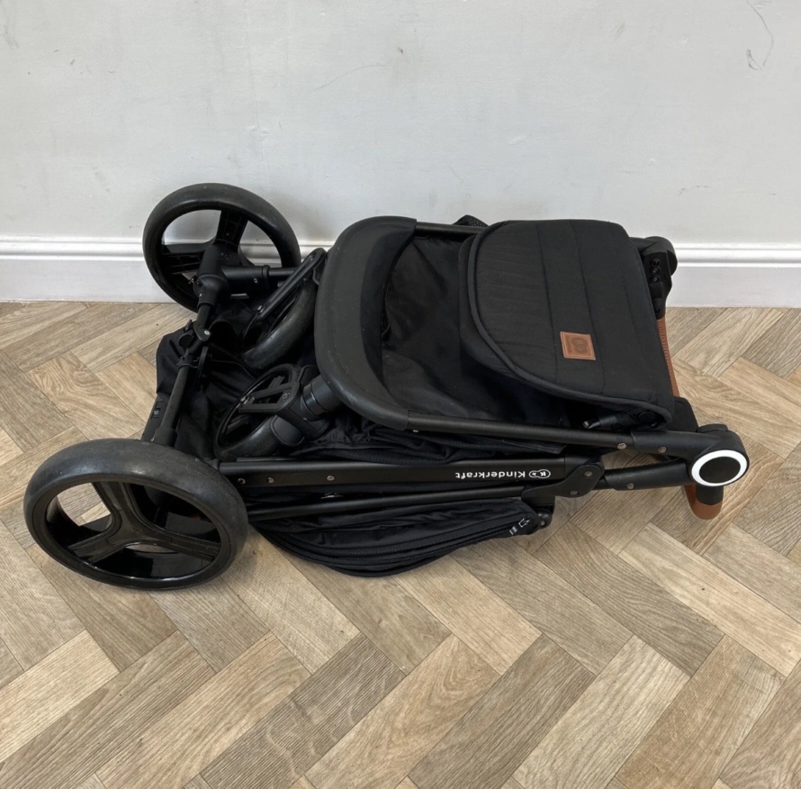 PRELOVED Kinderkraft Grande Plus Stroller Black RRP £180 Birth-22kg - Image 6