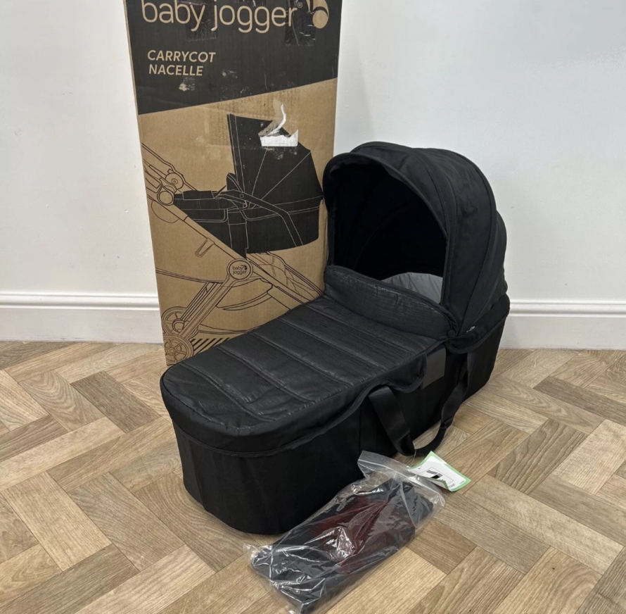 NEW Baby Jogger City Tour 2 Double Carrycot - Pitch Black RRP £130