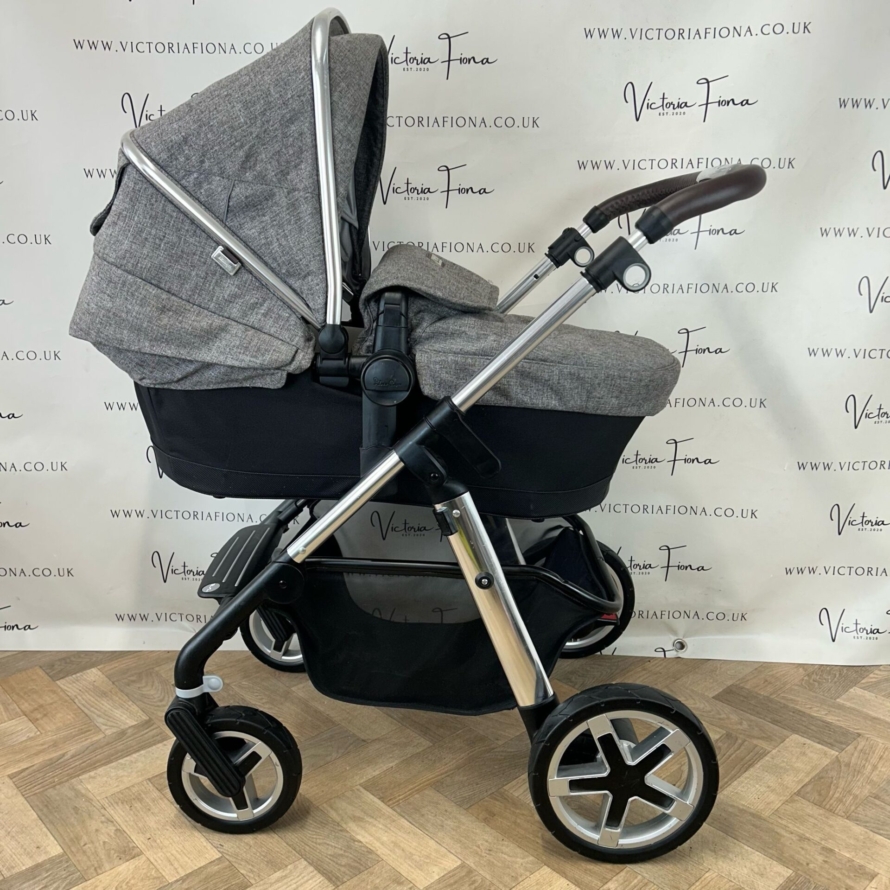 PRELOVED Silver Cross Pioneer Pushchair + Carrycot - BROMPTON Special Edition - Image 2
