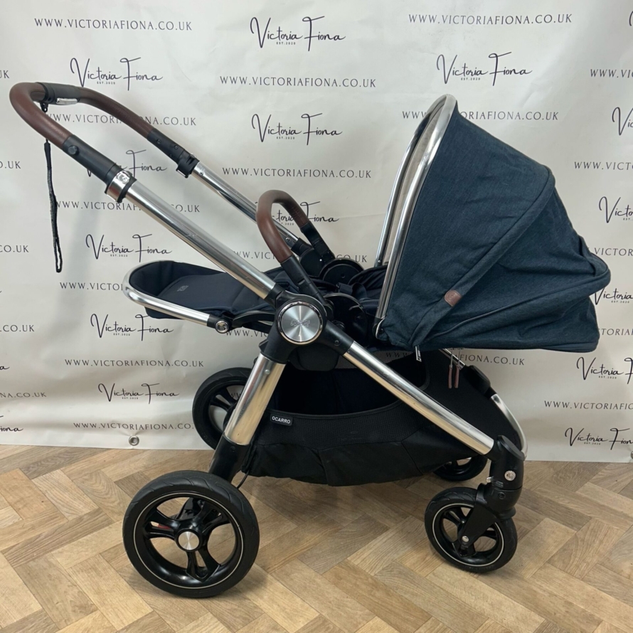 PRELOVED Mamas And Papas Ocarro Pushchair & Carrycot - Navy Flannel 💙 - Image 8