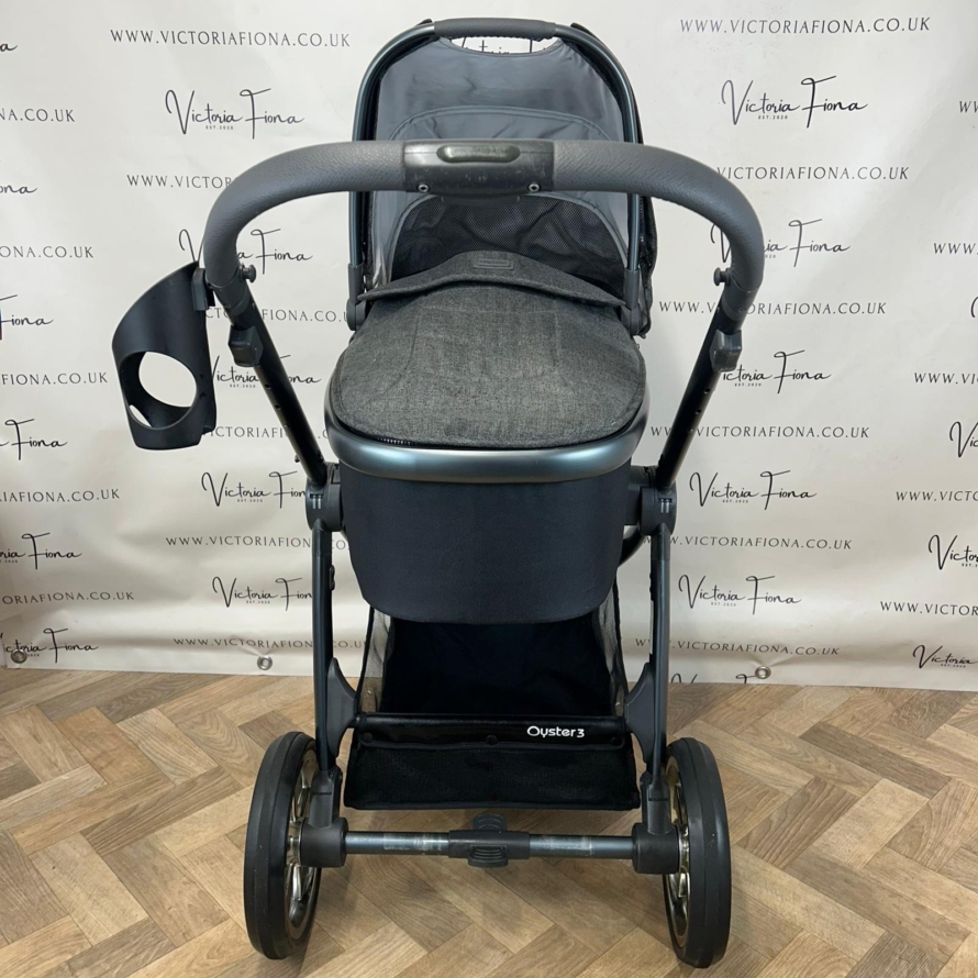 PRELOVED Babystyle Oyster 3 Pushchair & Carrycot - Mercury - Image 3