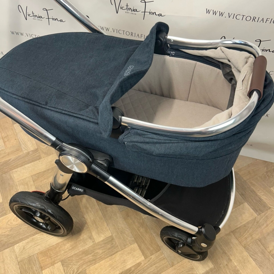 PRELOVED Mamas And Papas Ocarro Pushchair & Carrycot - Navy Flannel 💙 - Image 5