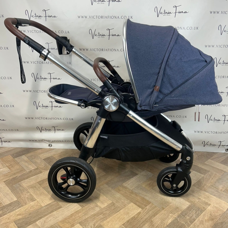 PRELOVED Mamas And Papas Ocarro Pushchair & Carrycot - Navy Wash - Image 6