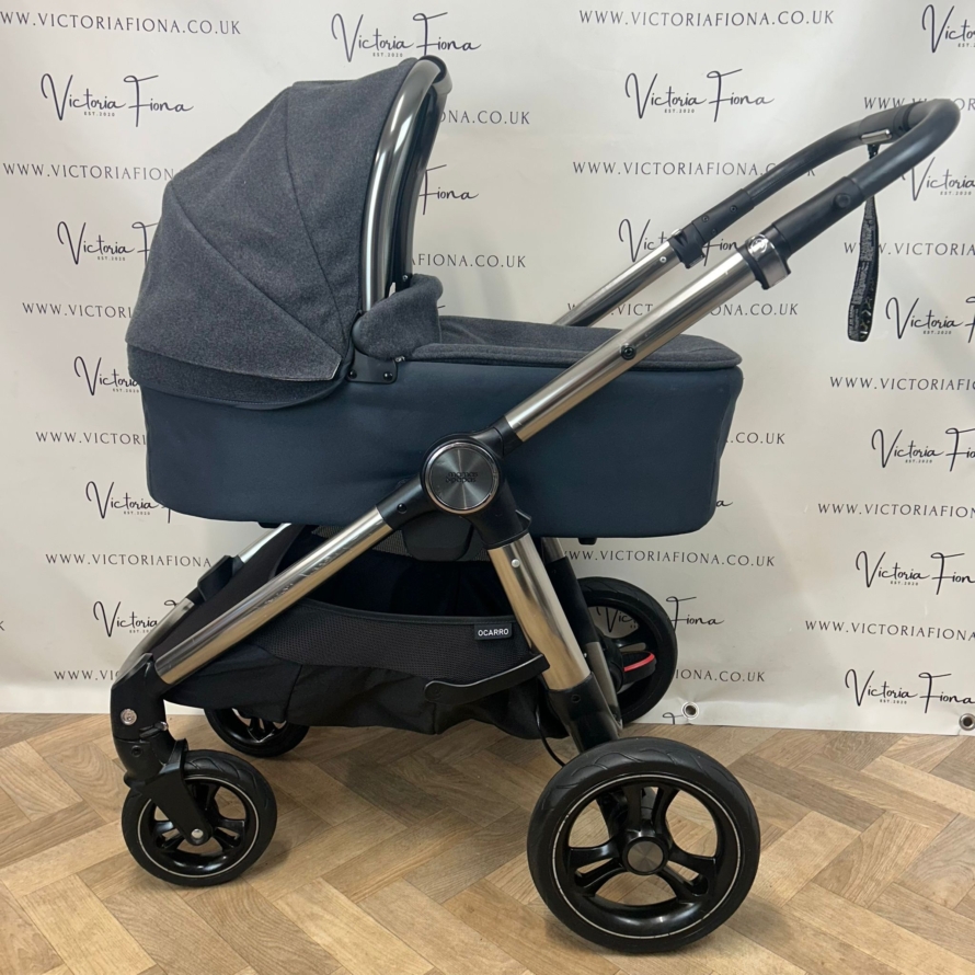 PRELOVED Mamas And Papas Ocarro Pushchair & Carrycot - Navy Classic - Image 4