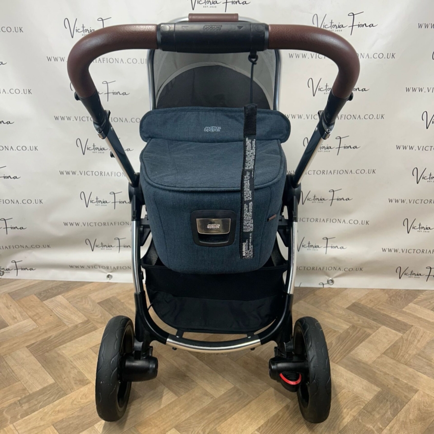 PRELOVED Mamas And Papas Ocarro Pushchair & Carrycot - Navy Flannel 💙 - Image 3