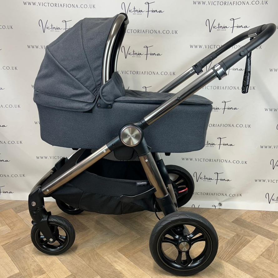 PRELOVED Mamas And Papas Ocarro Pushchair & Carrycot with Cybex 360 Car Seat - Onyx Black 🖤 - Image 4