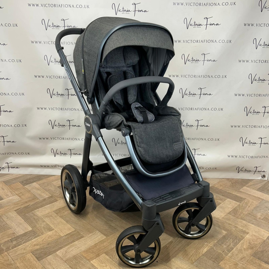 PRELOVED Babystyle Oyster 3 Pushchair & Carrycot - Mercury - Image 6