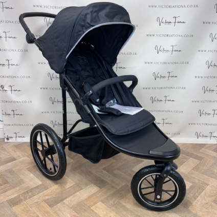 NEW Kinderkraft Helsi 2 - 3 Wheel All Terrain Exercise Pushchair BLACK