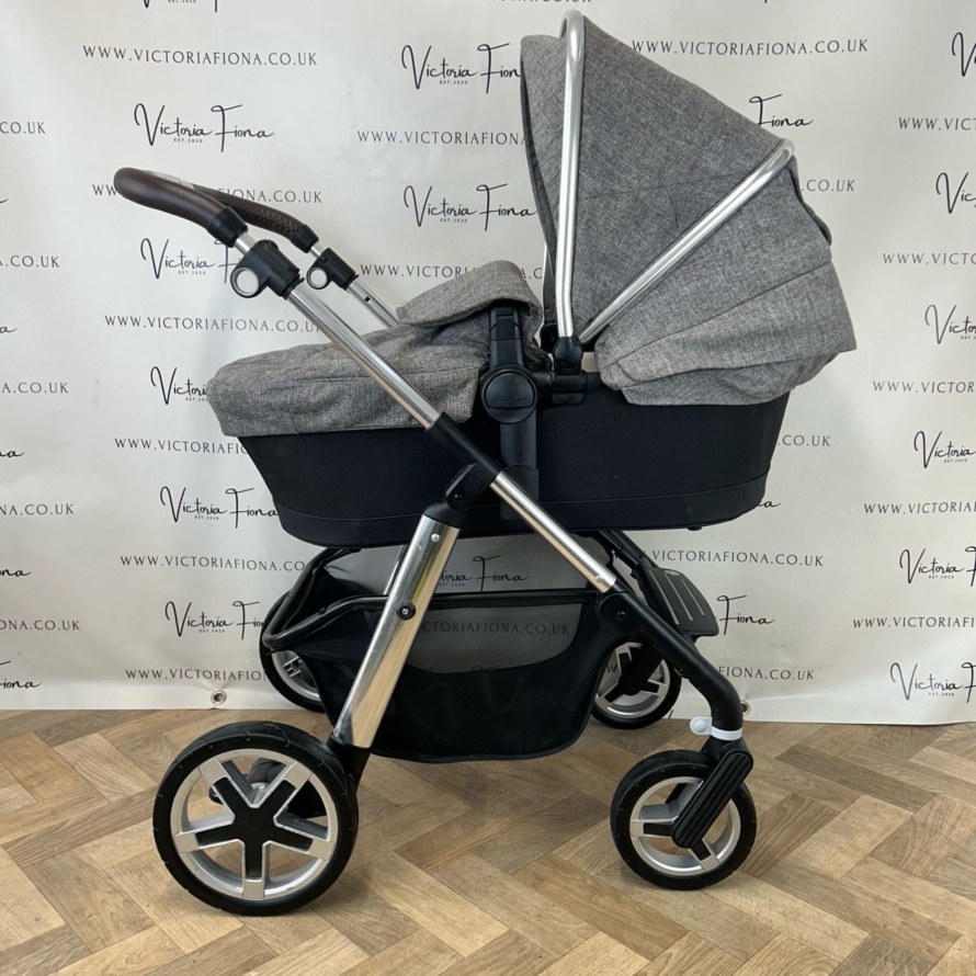 PRELOVED Silver Cross Pioneer Pushchair + Carrycot - BROMPTON Special Edition - Image 3