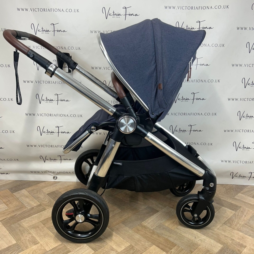PRELOVED Mamas And Papas Ocarro Pushchair & Carrycot - Navy Wash - Image 5
