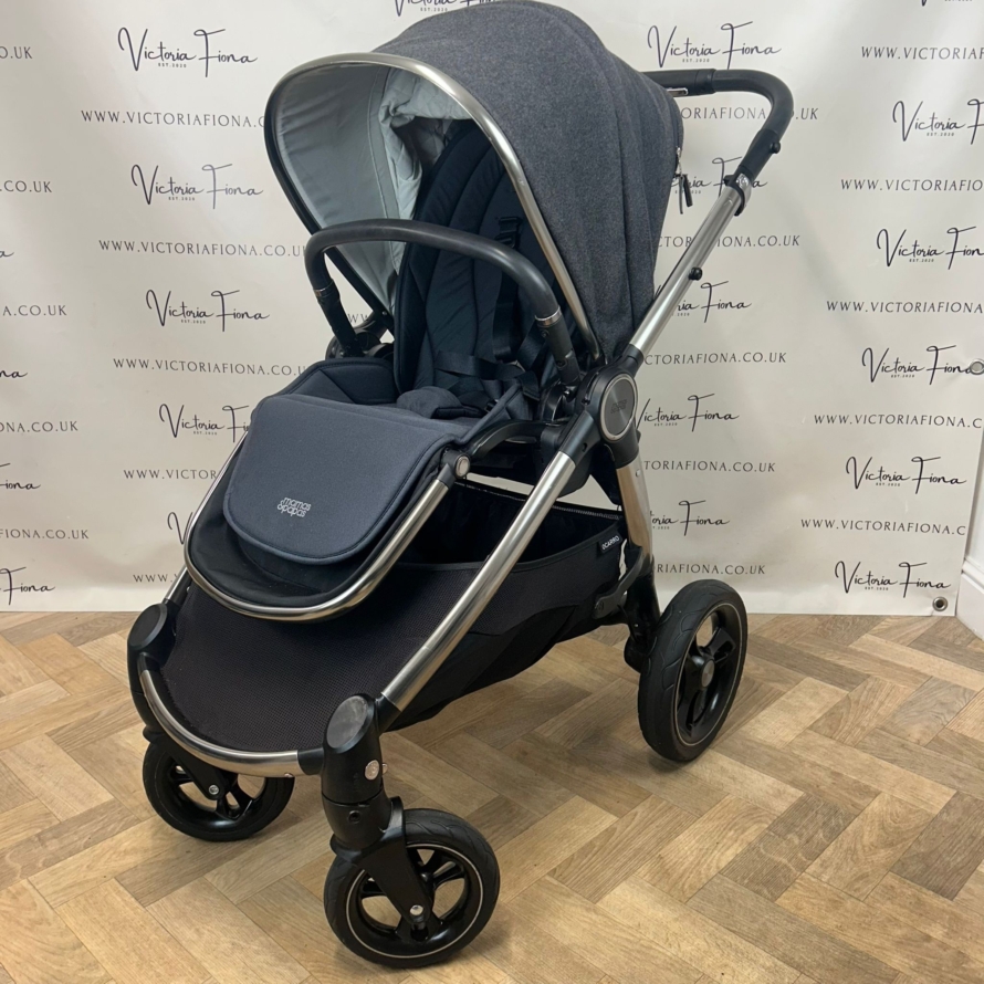 PRELOVED Mamas And Papas Ocarro Pushchair & Carrycot - Navy Classic - Image 9