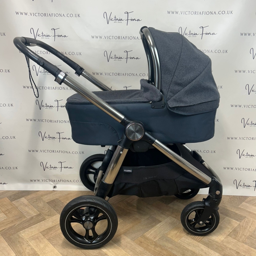 PRELOVED Mamas And Papas Ocarro Pushchair & Carrycot - Navy Classic - Image 2
