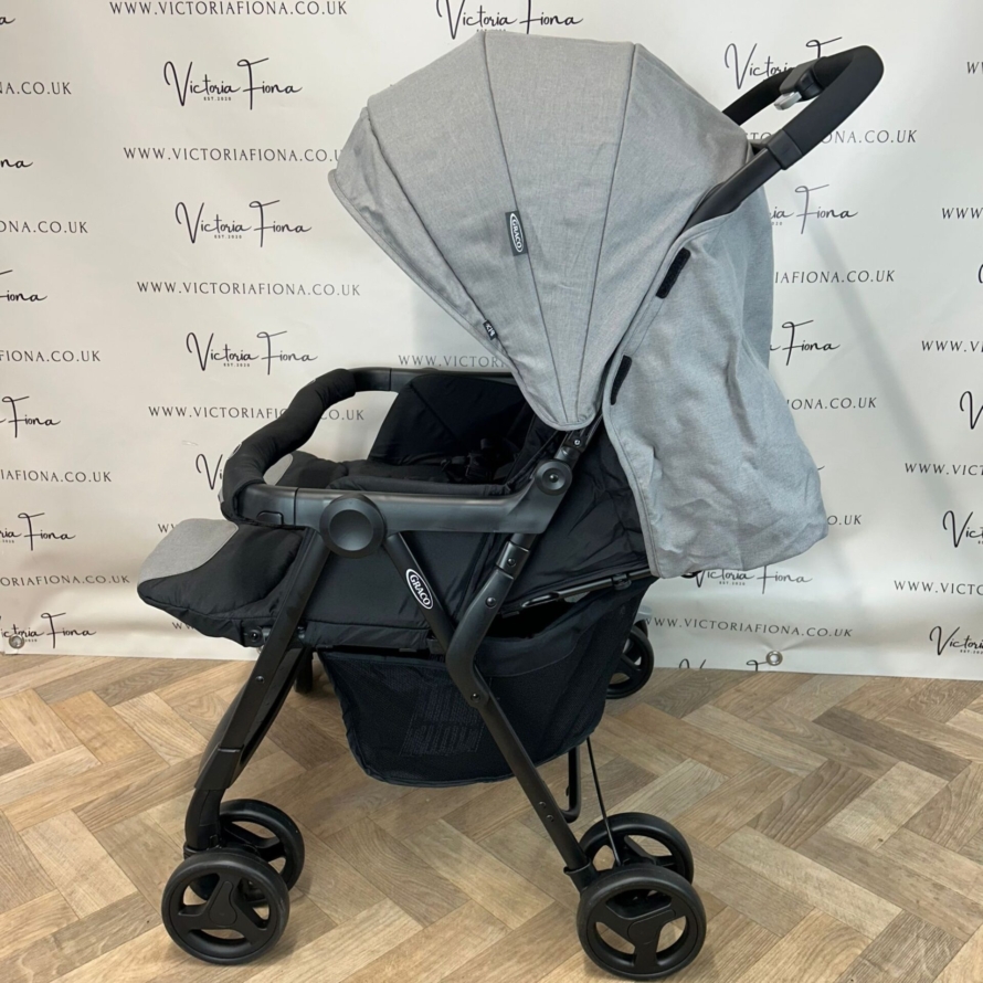 NEW Graco Duo Rider Double Stroller Pushchair in Steeple Grey RRP£150 (NO RAINCOVER) - Image 3