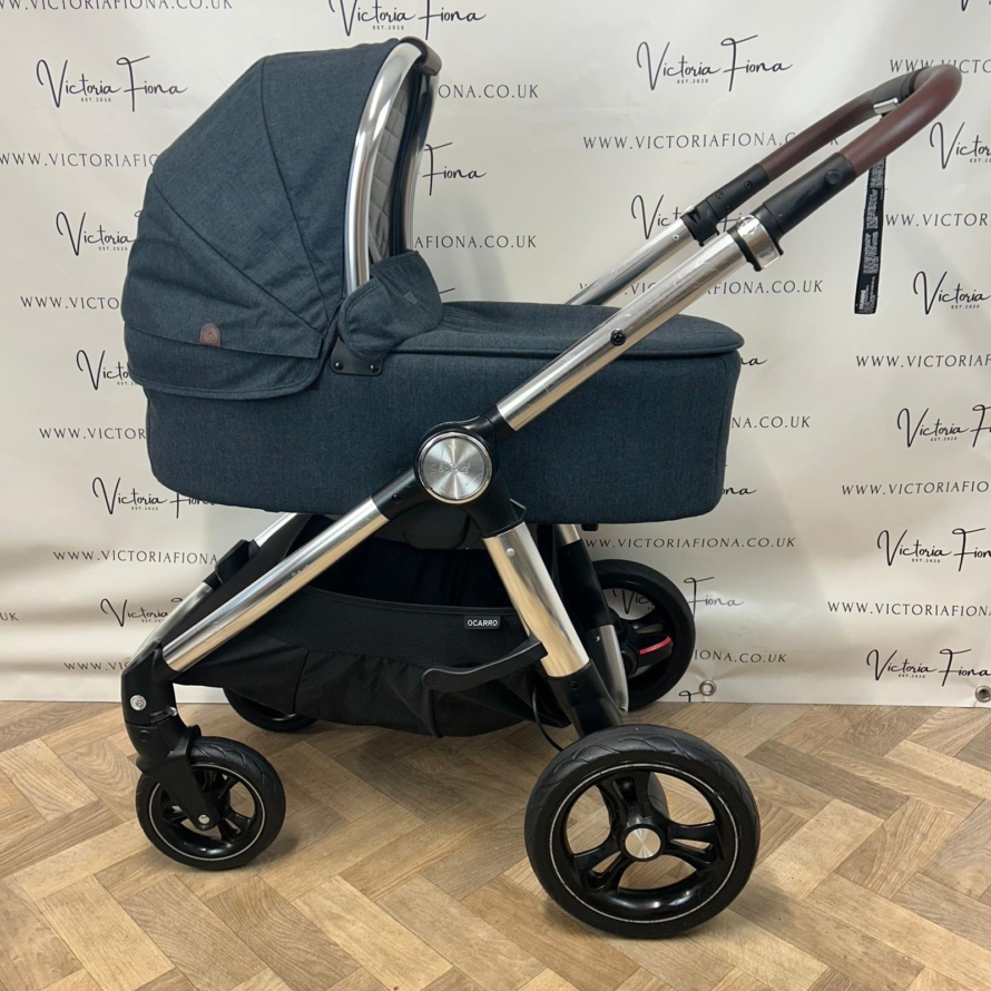 PRELOVED Mamas And Papas Ocarro Pushchair & Carrycot - Navy Flannel - Image 2