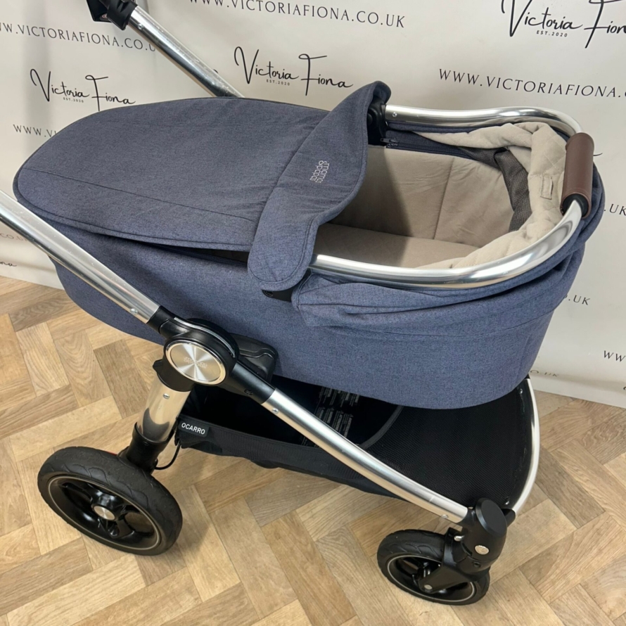 PRELOVED Mamas And Papas Ocarro Pushchair & Carrycot - Navy Wash - Image 2