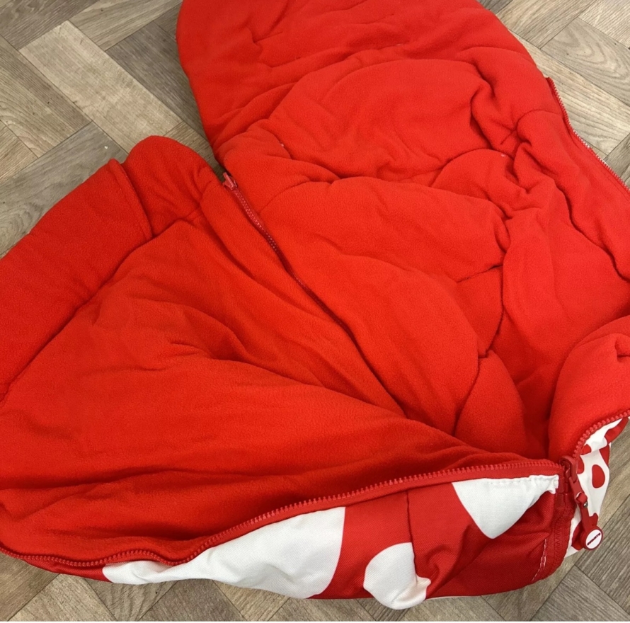 NEW Cosatto Universal Stroller Pushchair Footmuff - Red & White Spot - Image 2