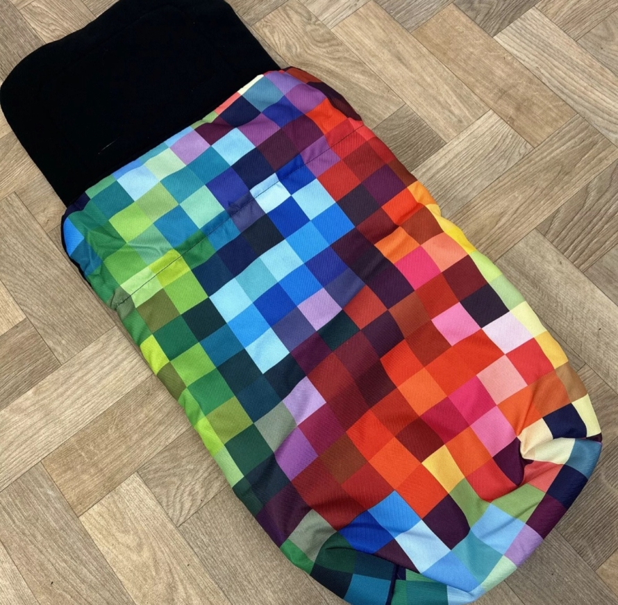 NEW Cosatto Universal Stroller Pushchair Footmuff - Bright Colour - Pixelate - Image 2
