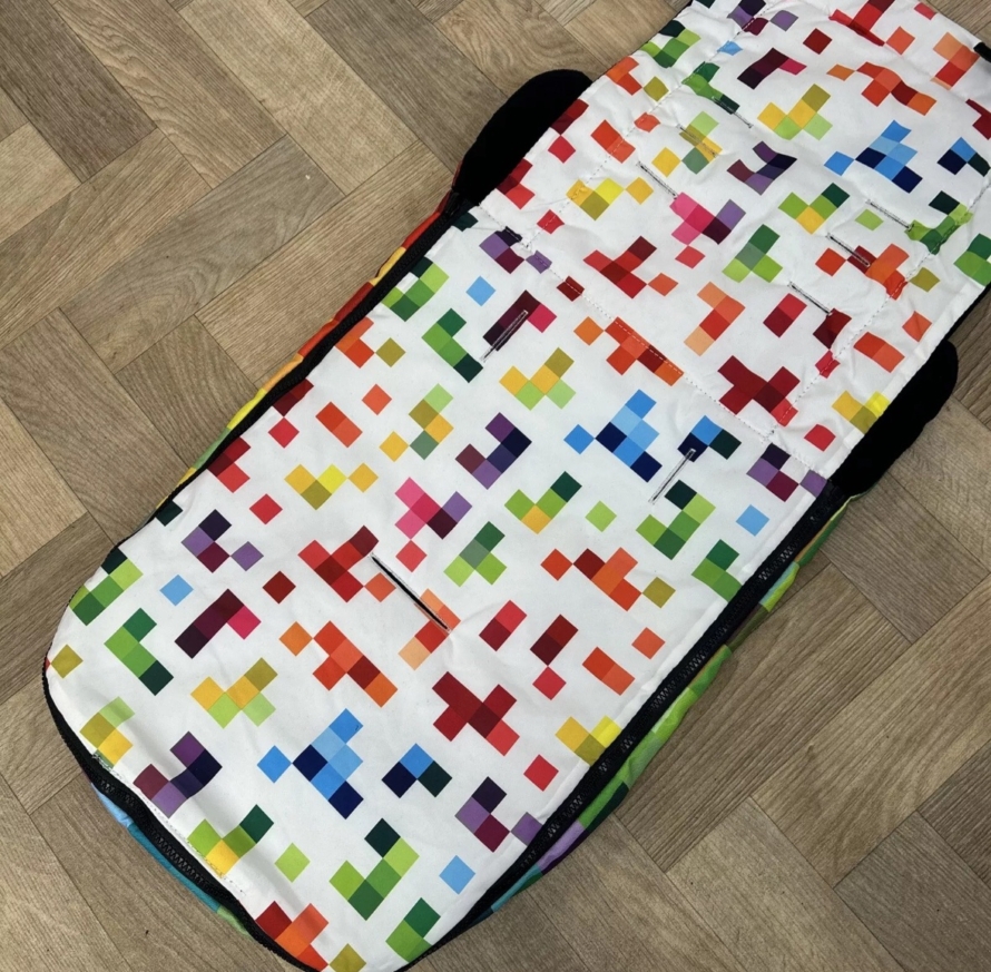 NEW Cosatto Universal Stroller Pushchair Footmuff - Bright Colour - Pixelate - Image 3