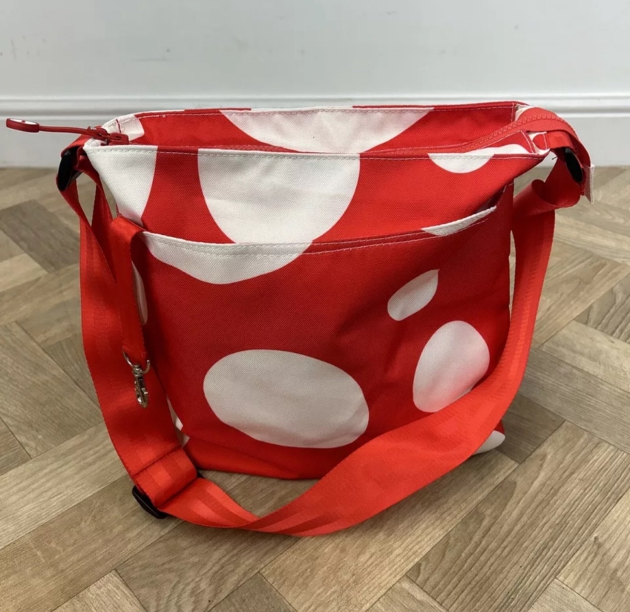 NEW Cosatto Changing Bag - Red Bubble - White Spot 🔴